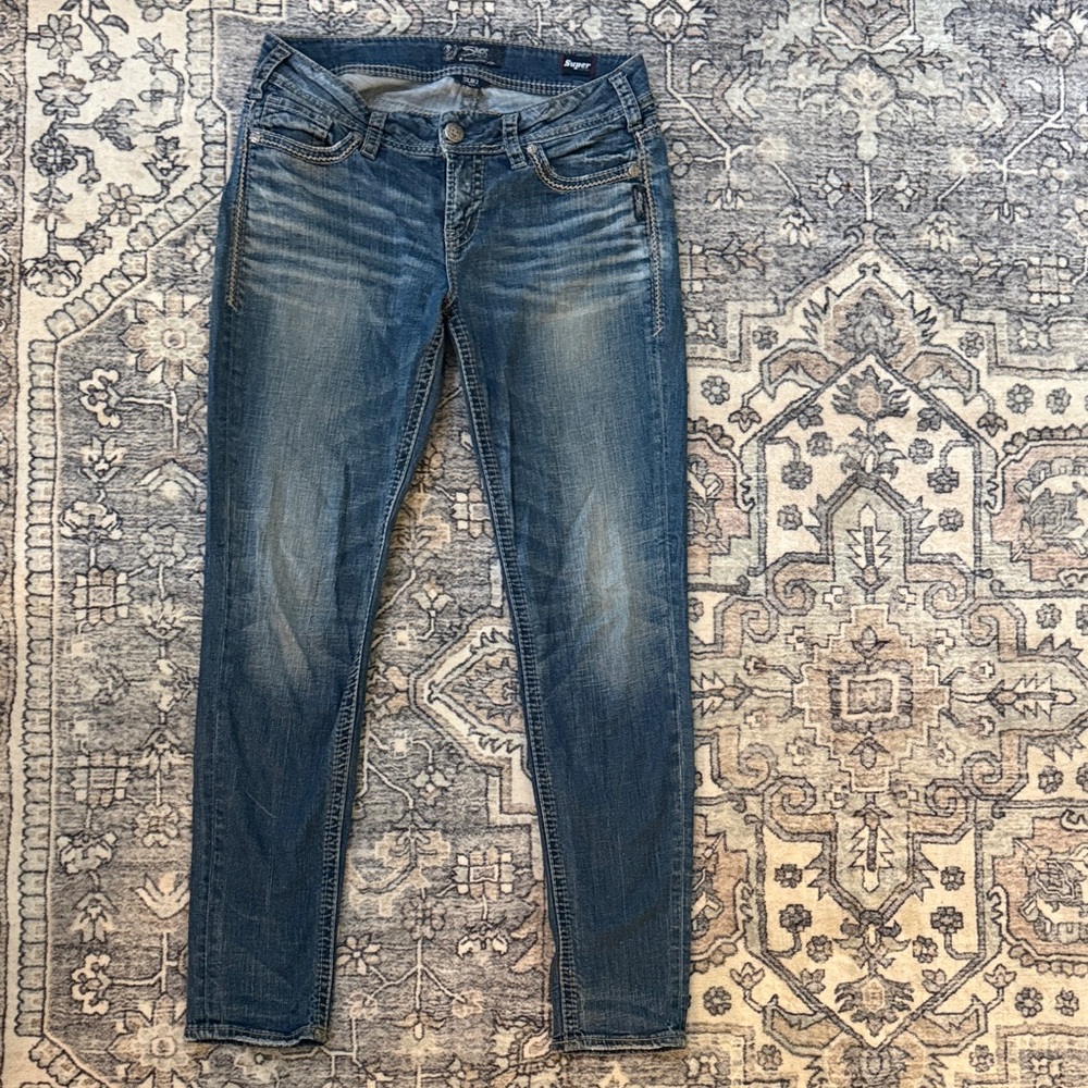 Silver Jeans Women's Skinny Blue Denim